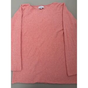 Bianco & Blue Italy Coral‎ Pink Tunic Sweater Boat Neck Womens Size M